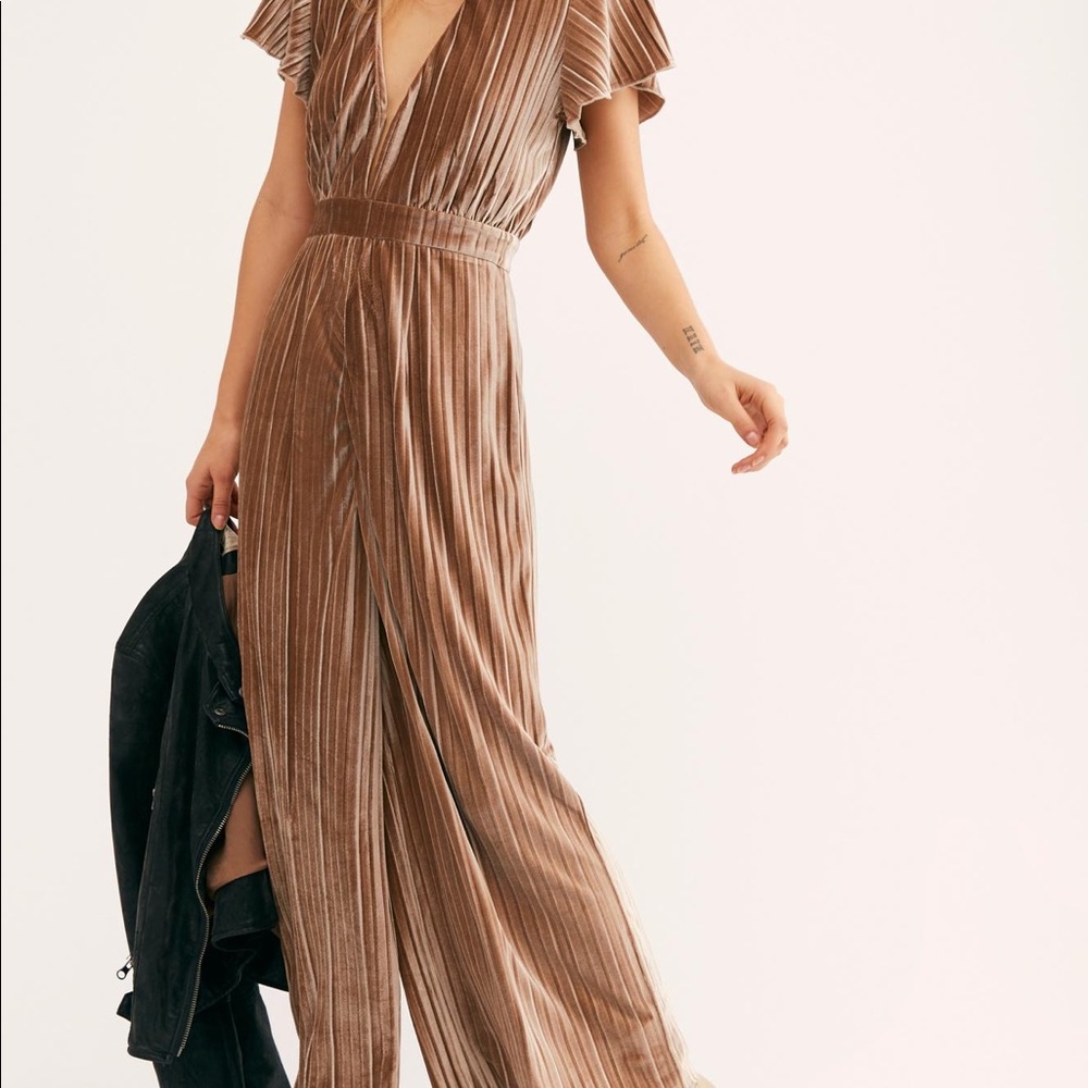 MinkPink Lex Velvet Jumpsuit